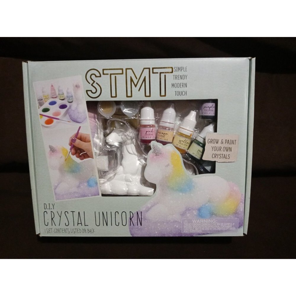 STMT Simple Trendy Modern Touch D.I.Y. Grow & Paint Crystal Unicorn New